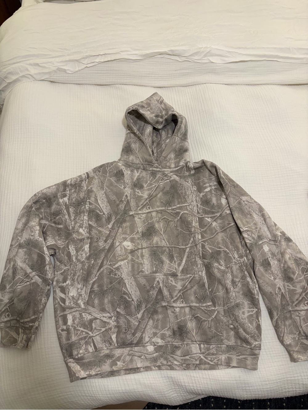 Abercrombie & Fitch Gray Camouflage Hoodie